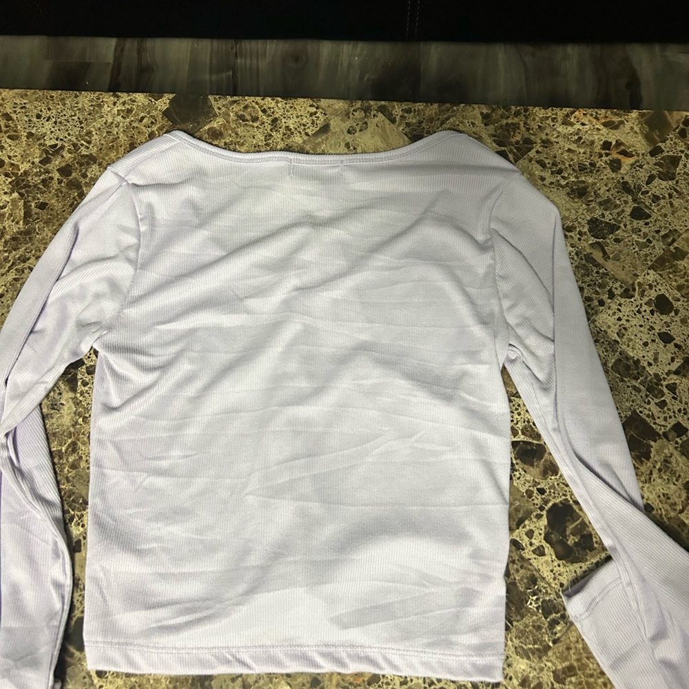 Essentials Light Purple Button Down Shirt - Picture 2 of 3
